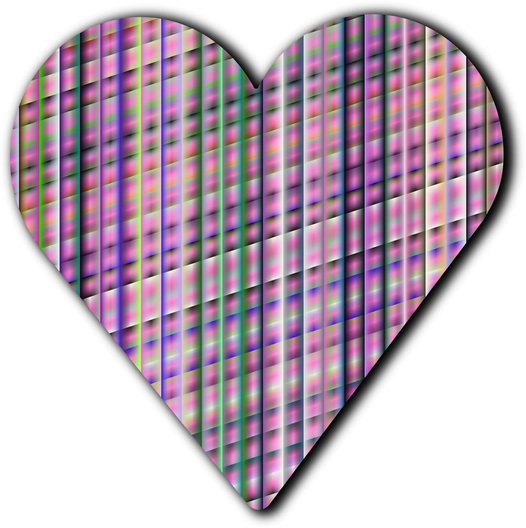 Patterned heart 3 png transparent