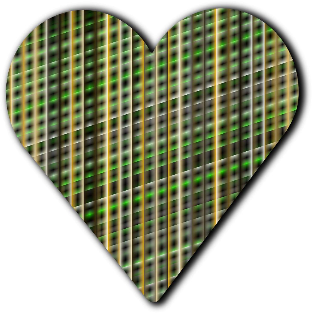 Patterned heart 5 png transparent