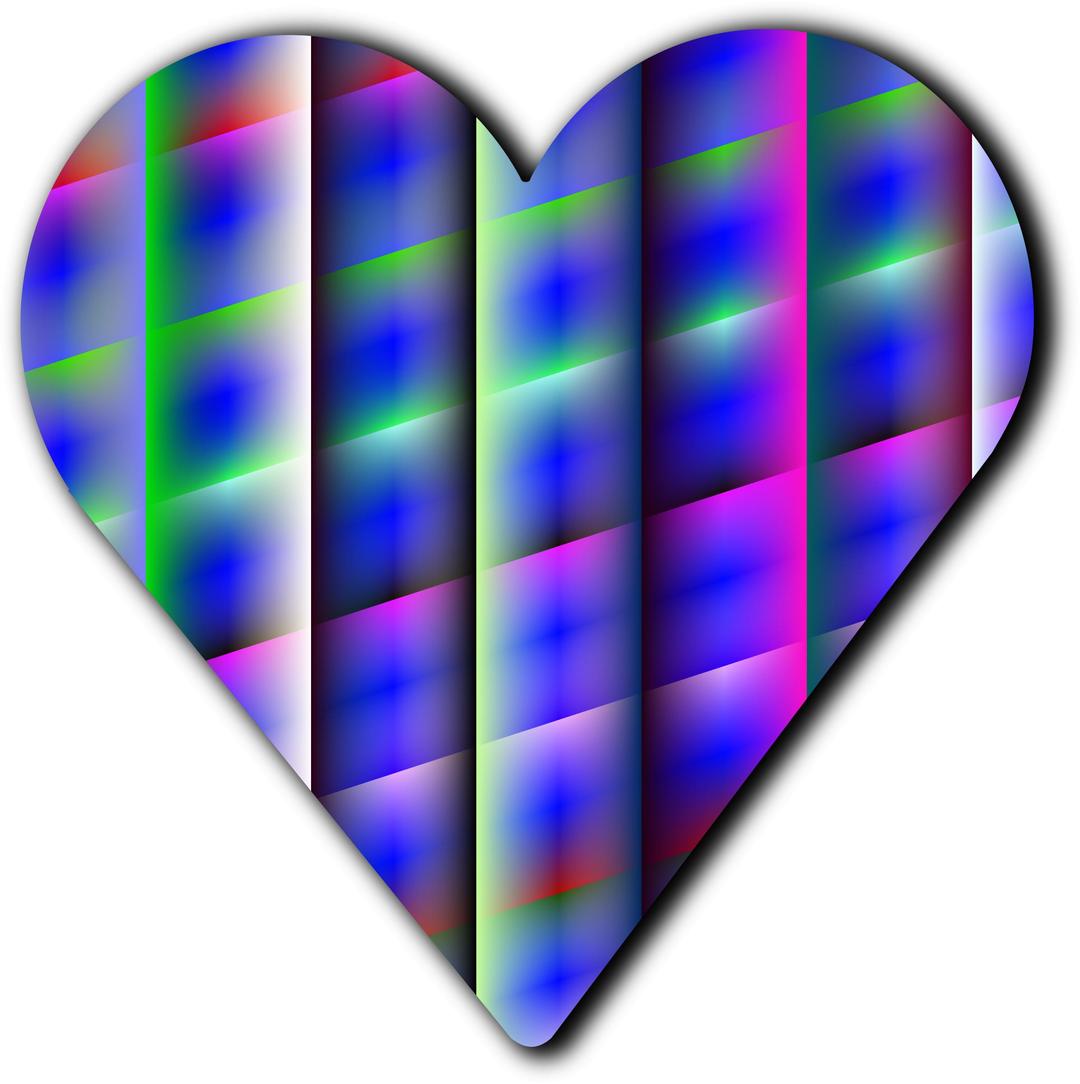Patterned heart 8 png transparent