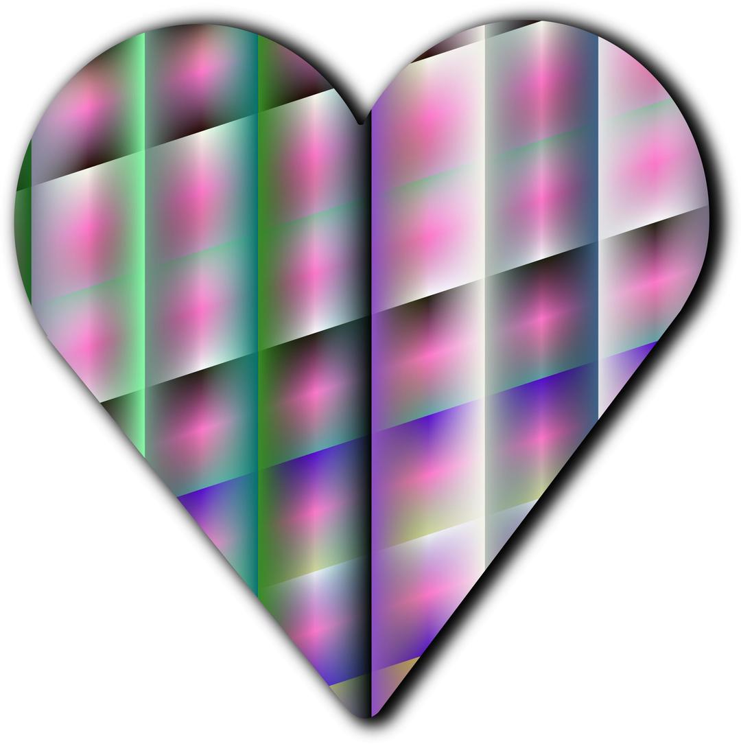 Patterned heart 9 png transparent