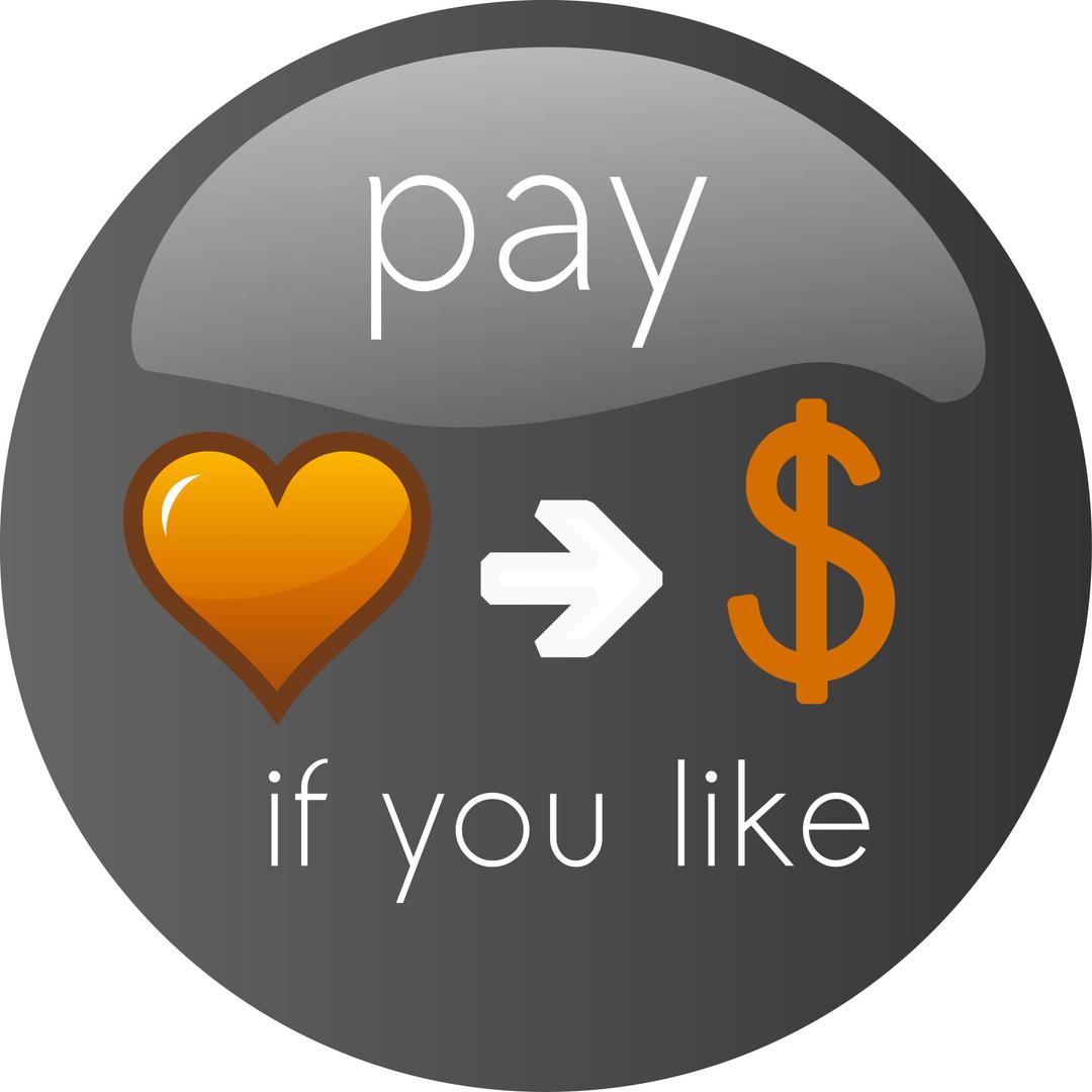 Pay If you Like Button 2 png transparent