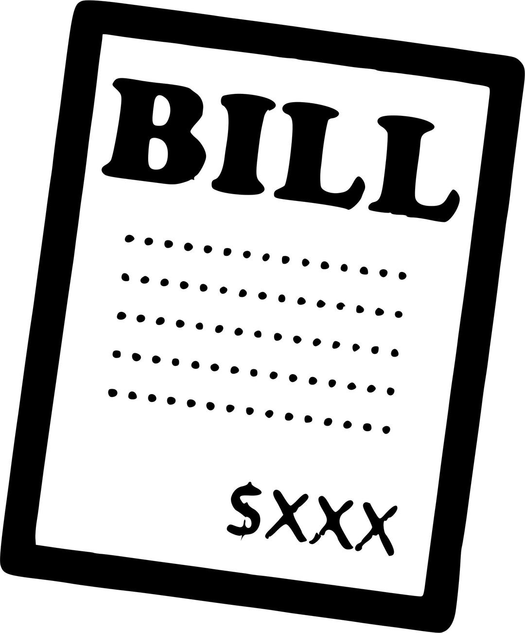 Pay your bill icon png transparent