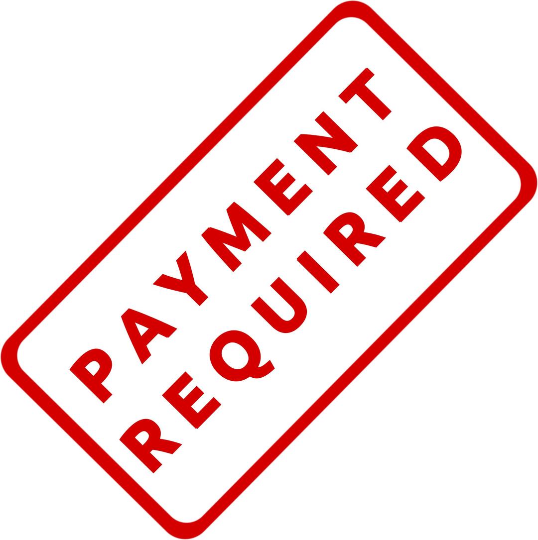 Payment Required Business Stamp 1 png transparent