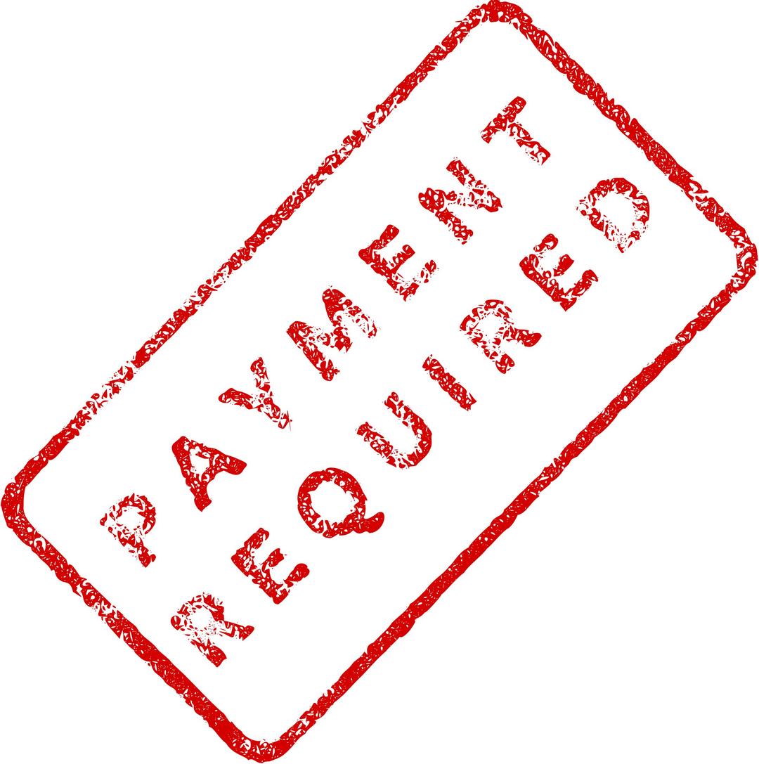 Payment Required Business Stamp 2 png transparent