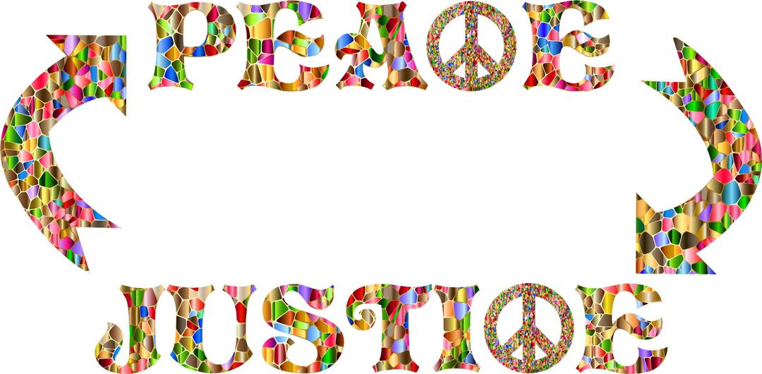 Peace 2 Justice 2 Peace No Background png transparent