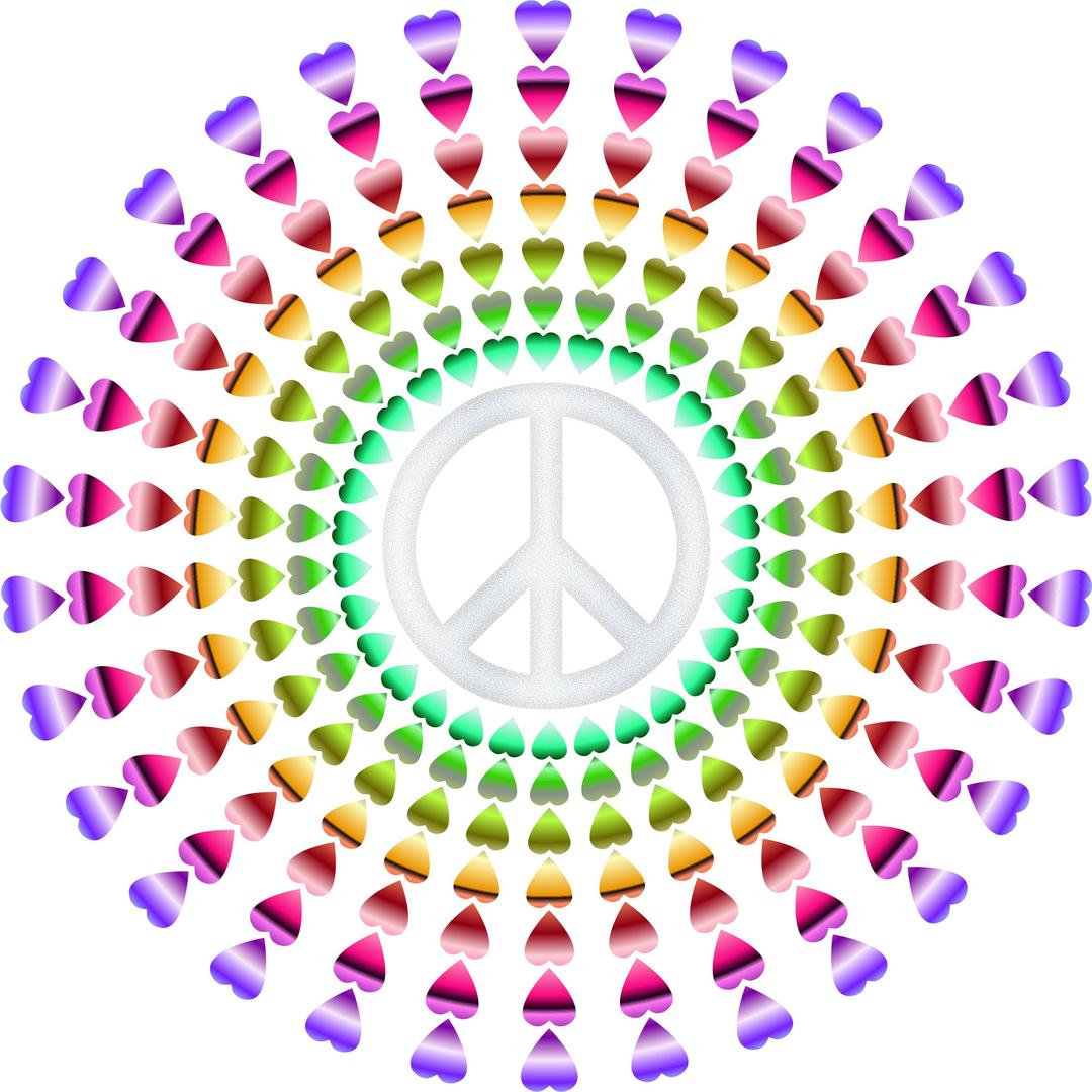 Peace & Love, Groovy png transparent