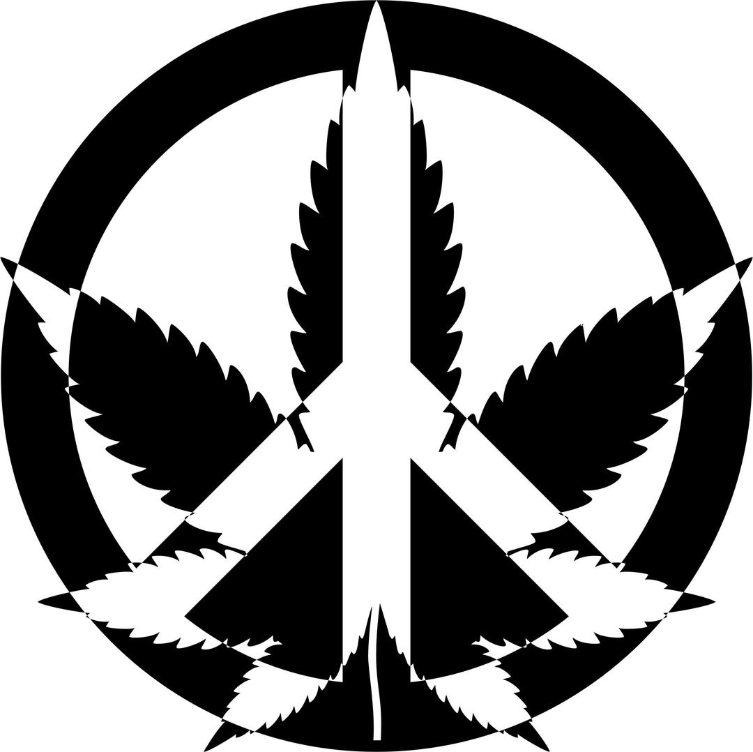 Peace Marijuana png transparent