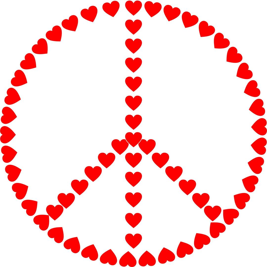 Peace Sign Love png transparent