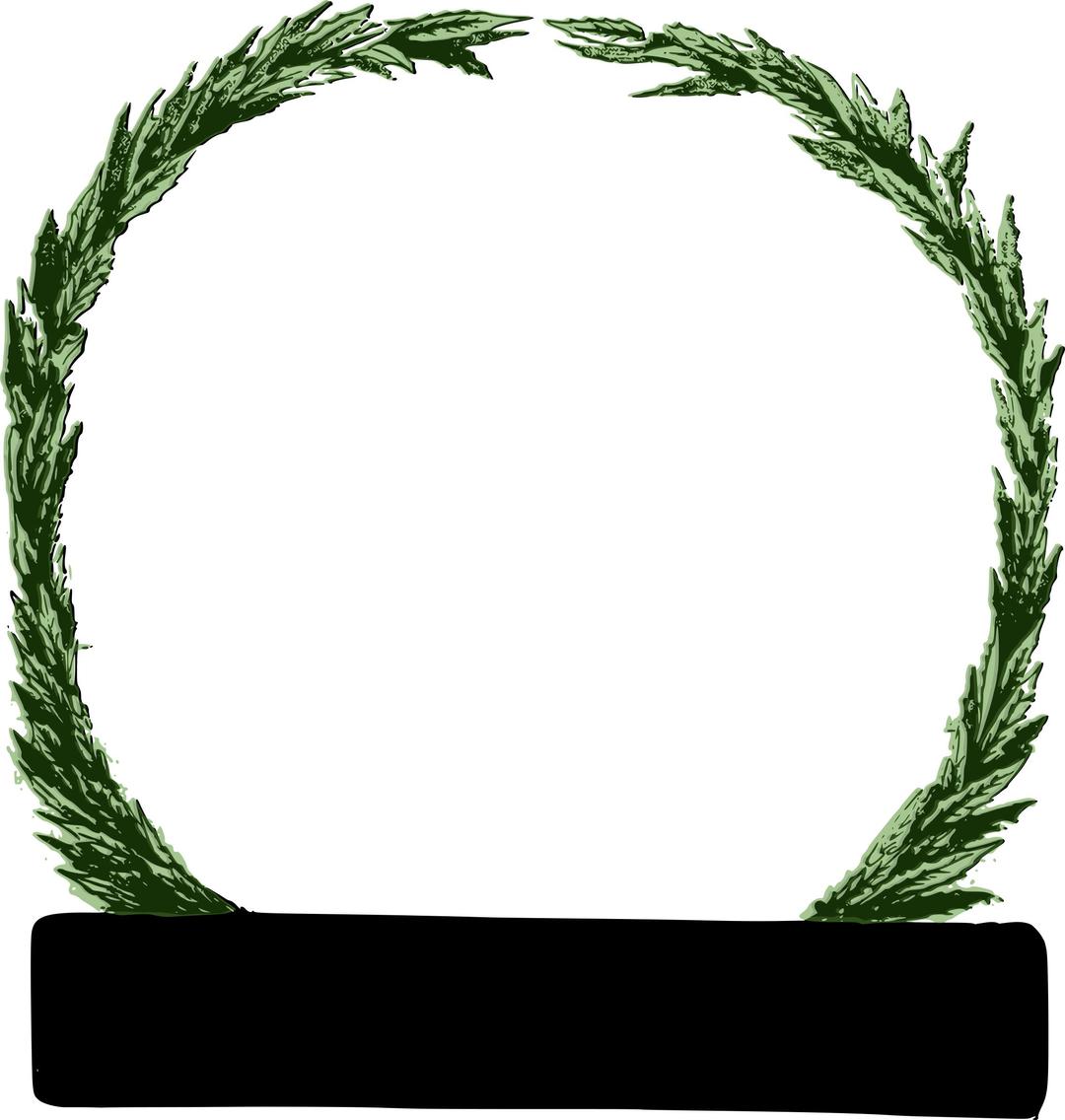 Peace Wreath (green) png transparent