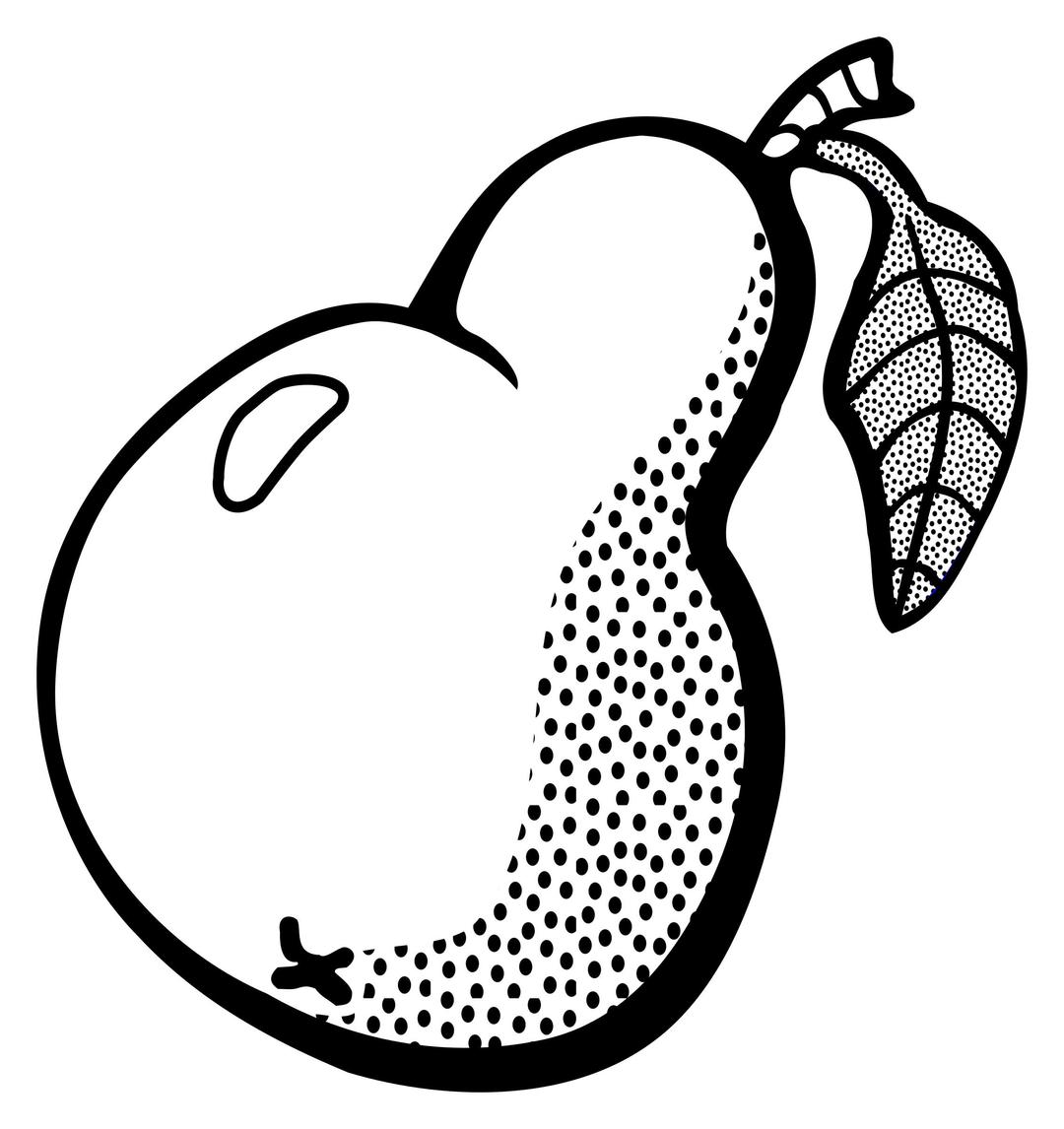 pear - lineart png transparent