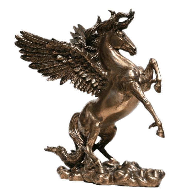 Pegasus Bronze Sculpture png transparent