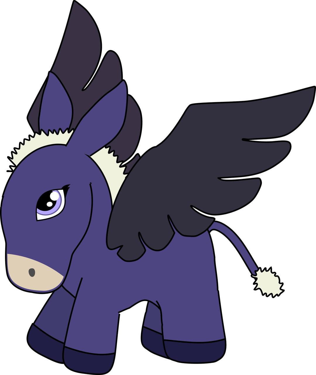 Pegasus donkey png transparent