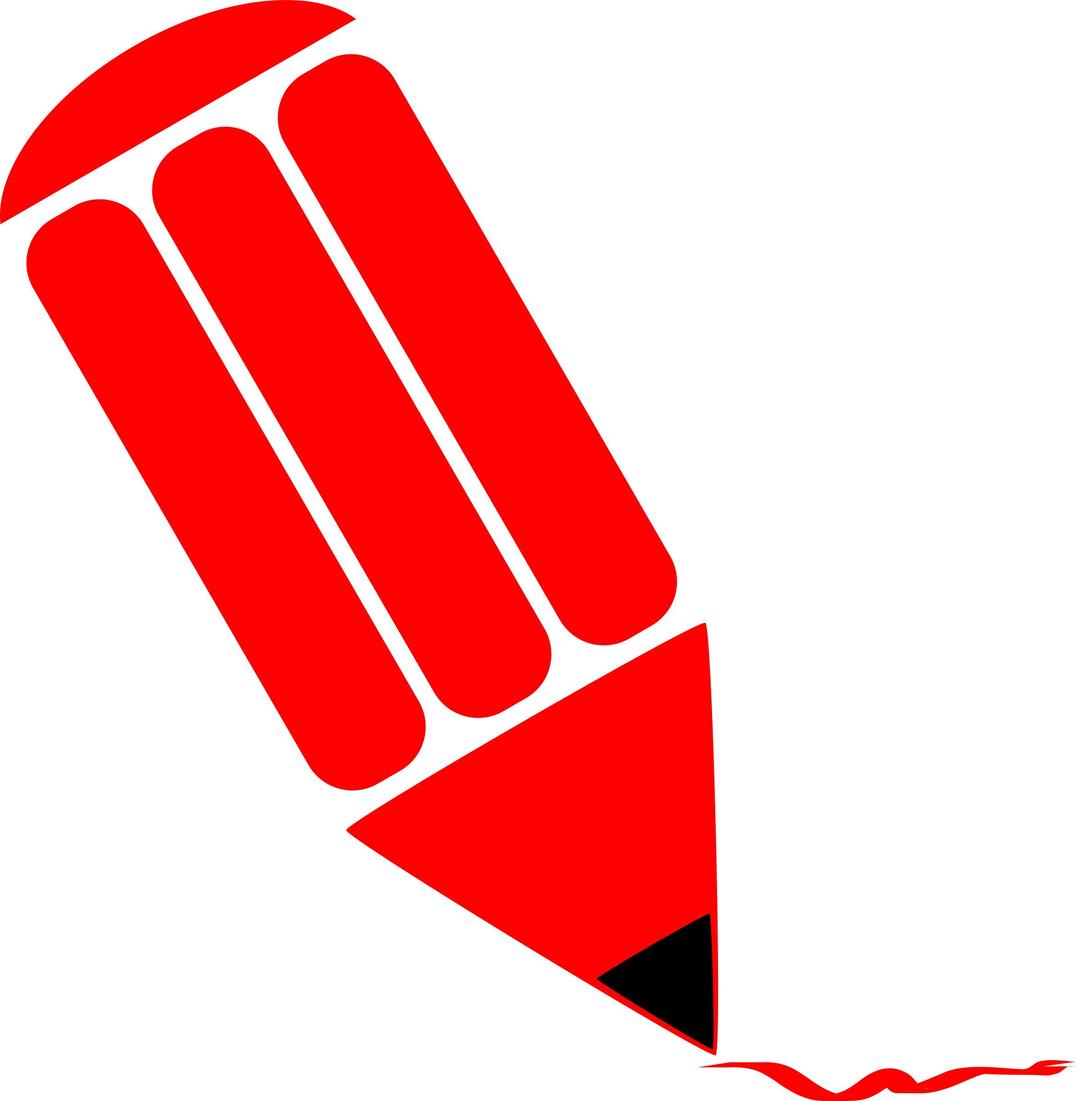 Pencil stylized Red png transparent