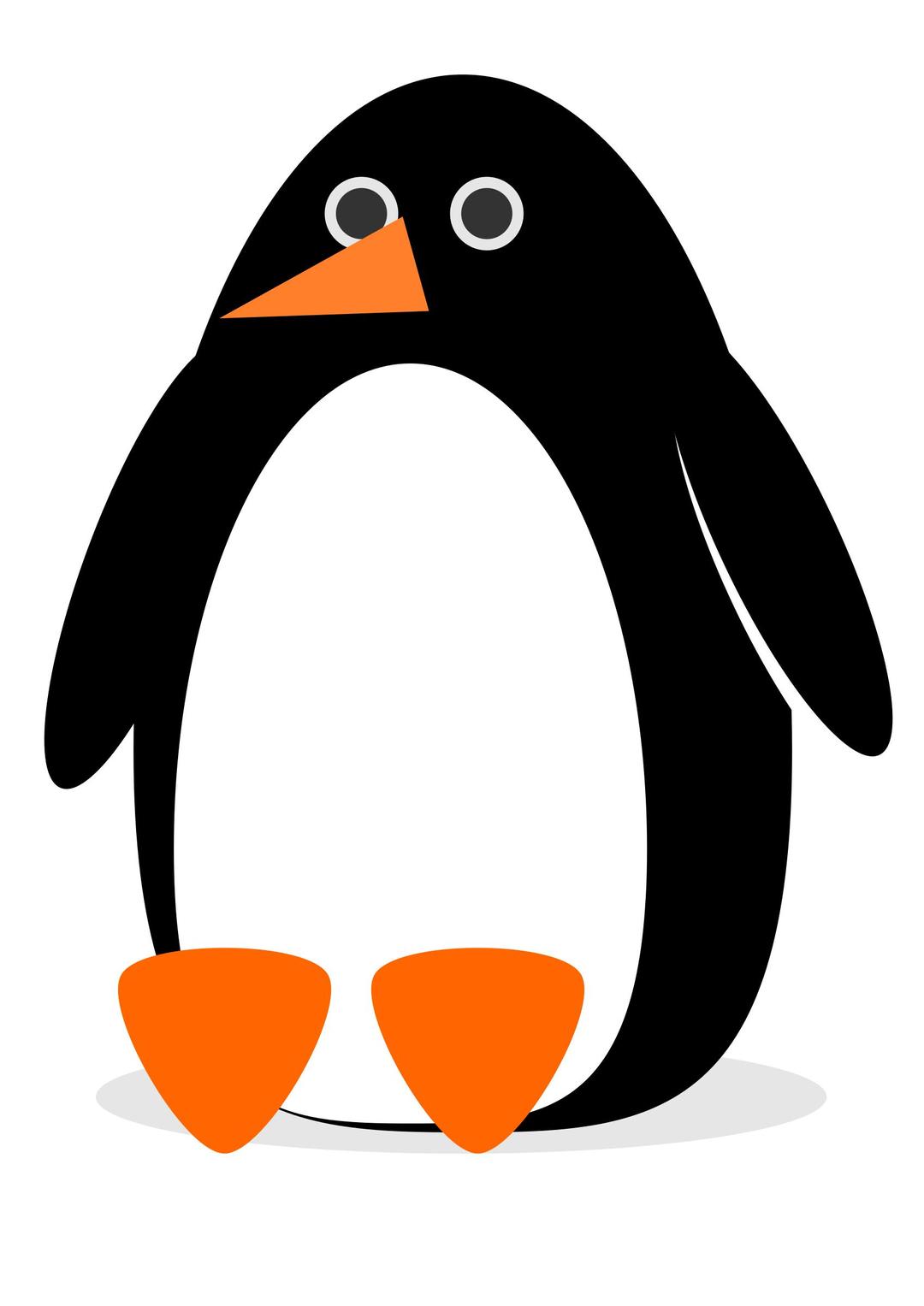 Penguin (minimalist) png transparent