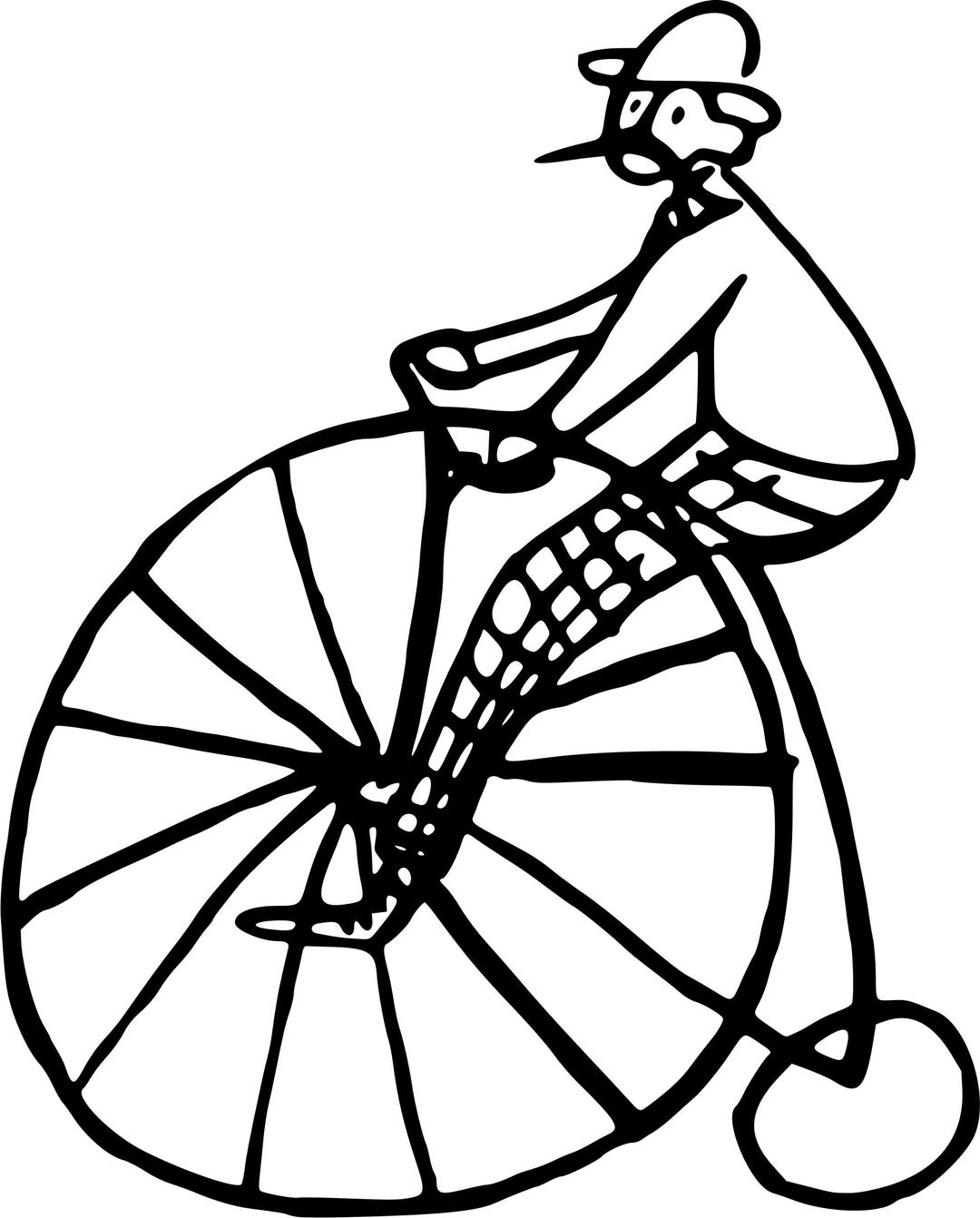 Penny farthing png transparent