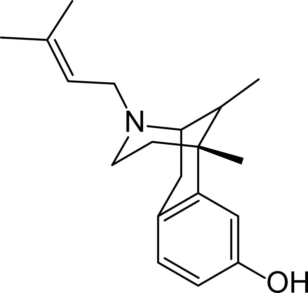 Pentazocine Formula png transparent