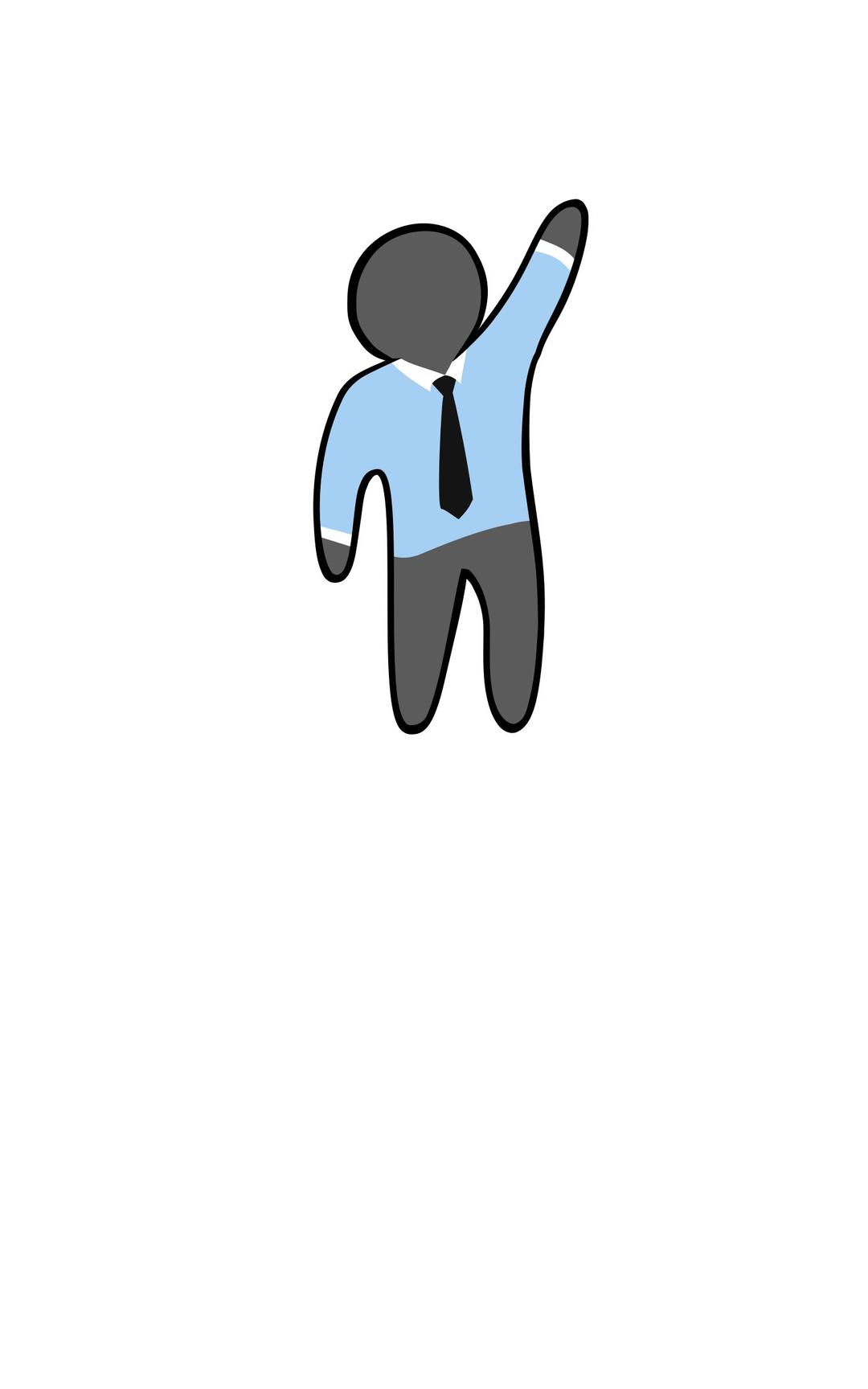 Person in a tie png transparent