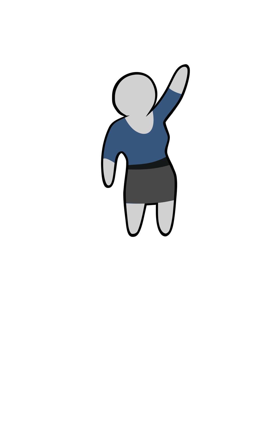 Person with dress png transparent
