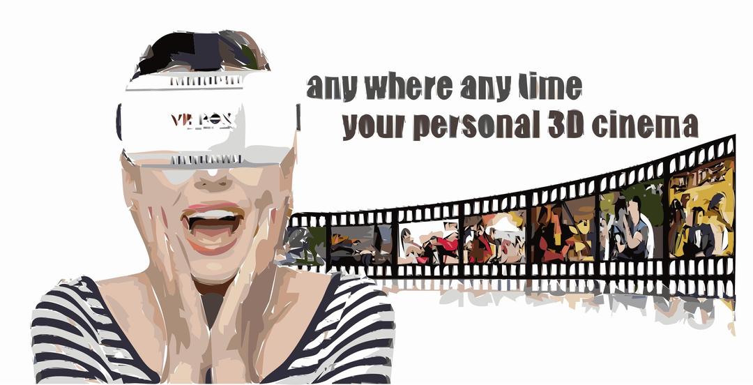 Personal 3D cinema png transparent