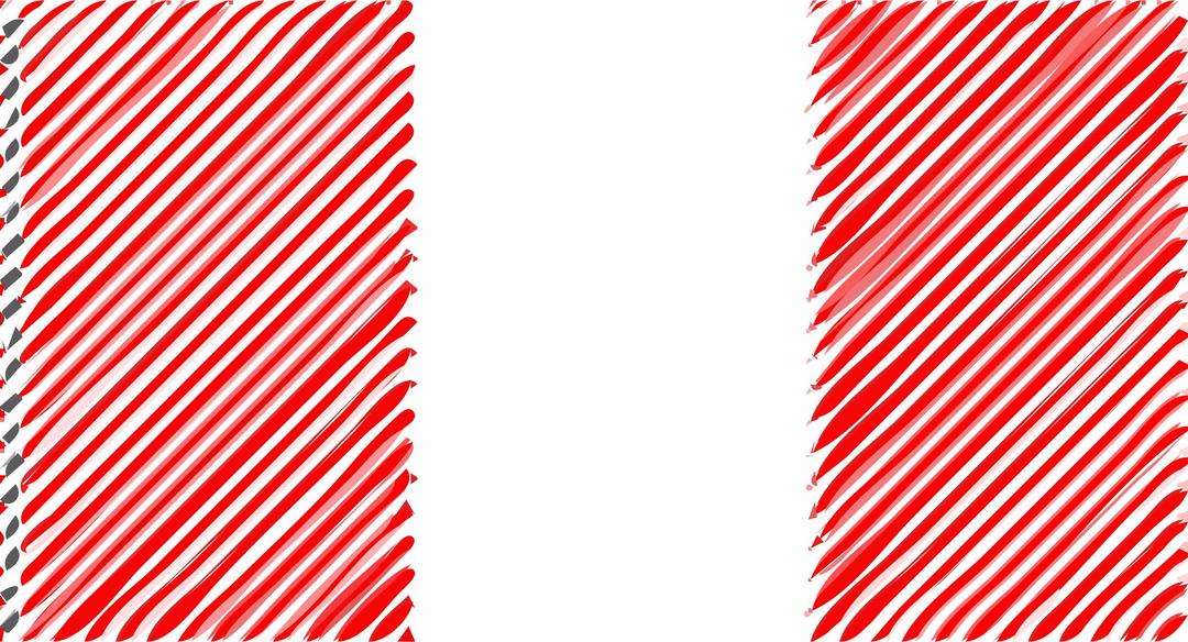 Peru flag linear png transparent