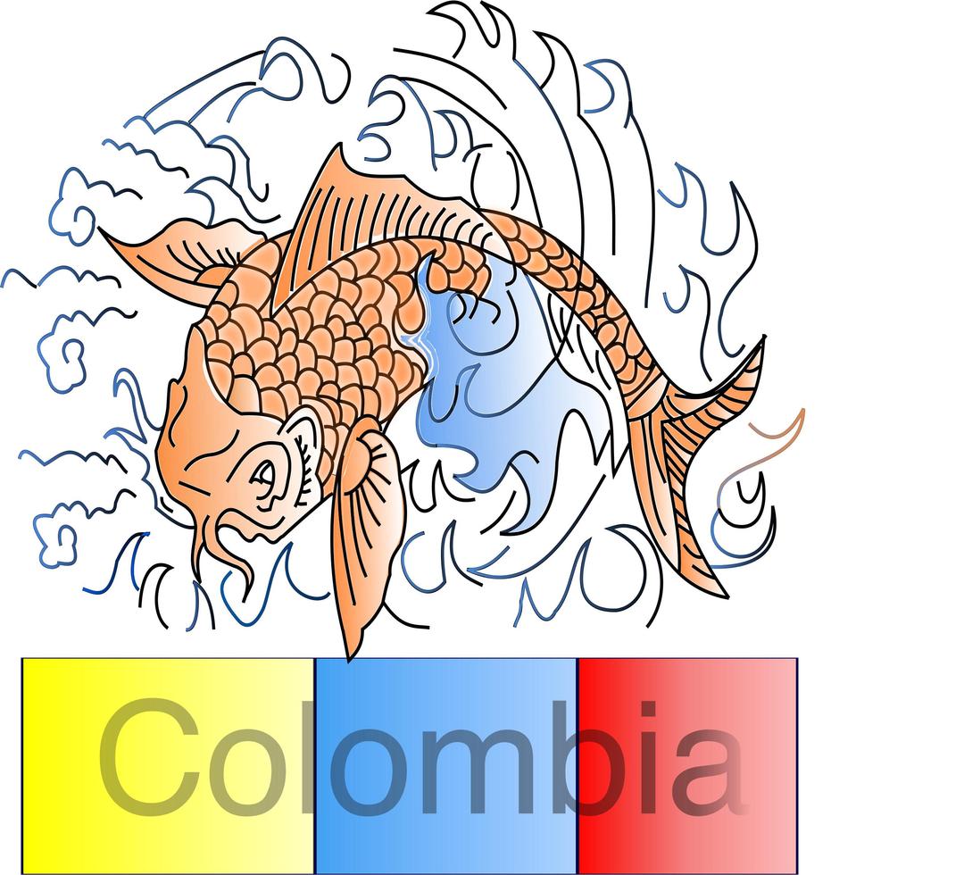 Pez Koi colombiano png transparent