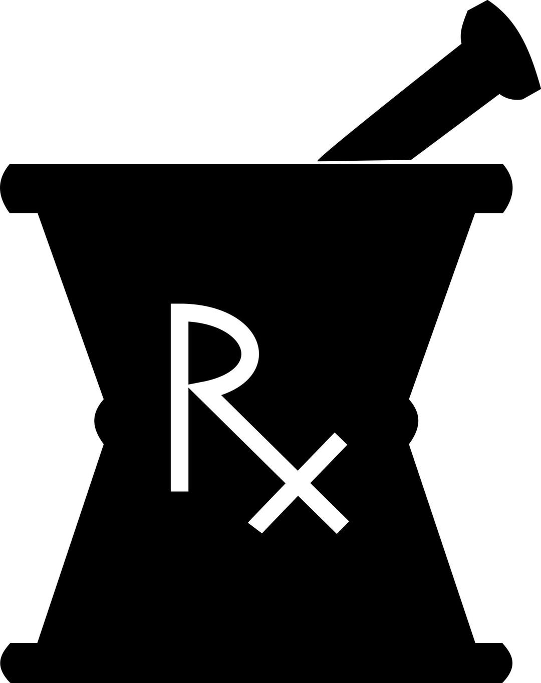 Pharmacy mortar and pestle 2 png transparent