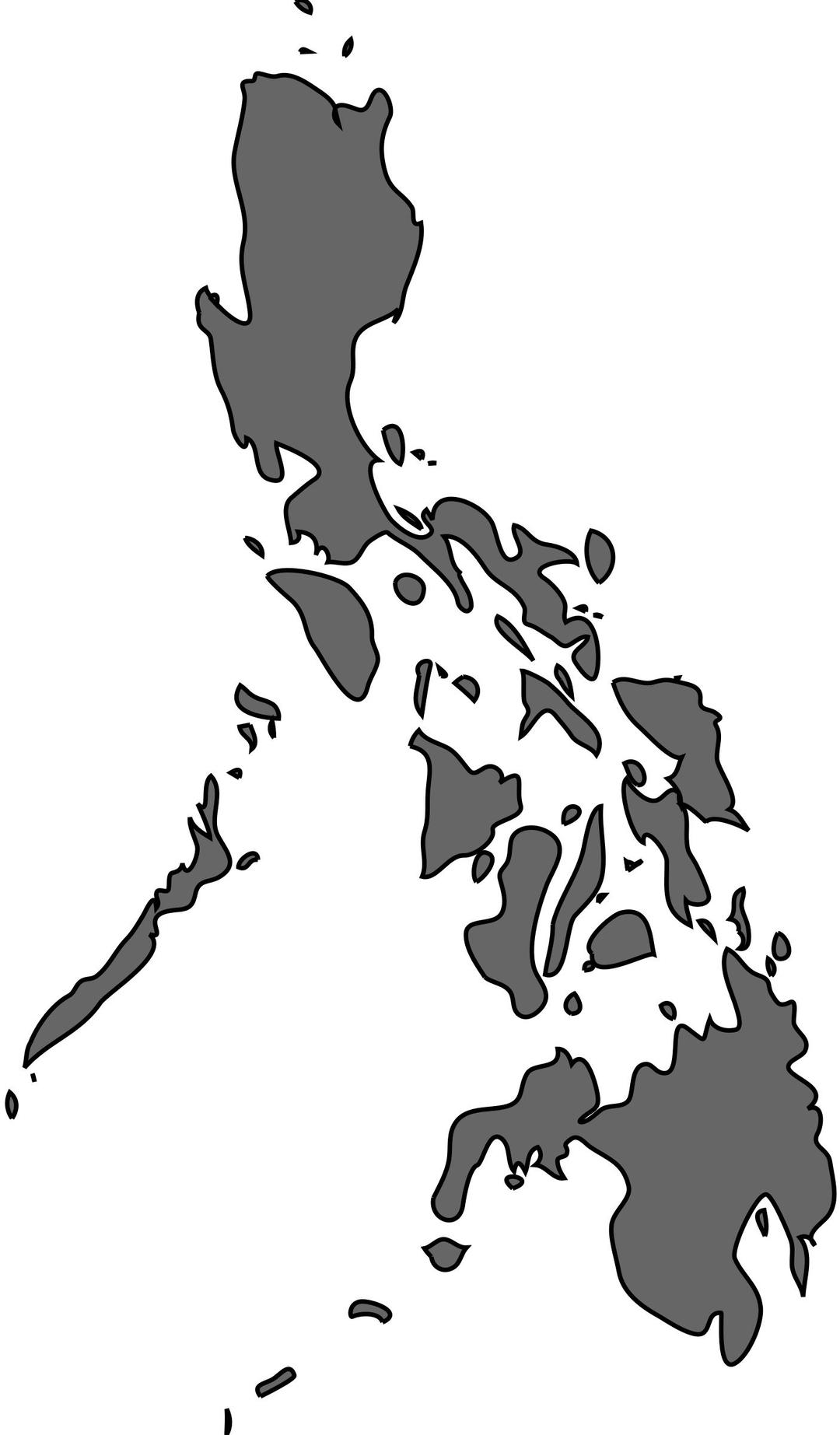 Philippine Map Simplified png transparent