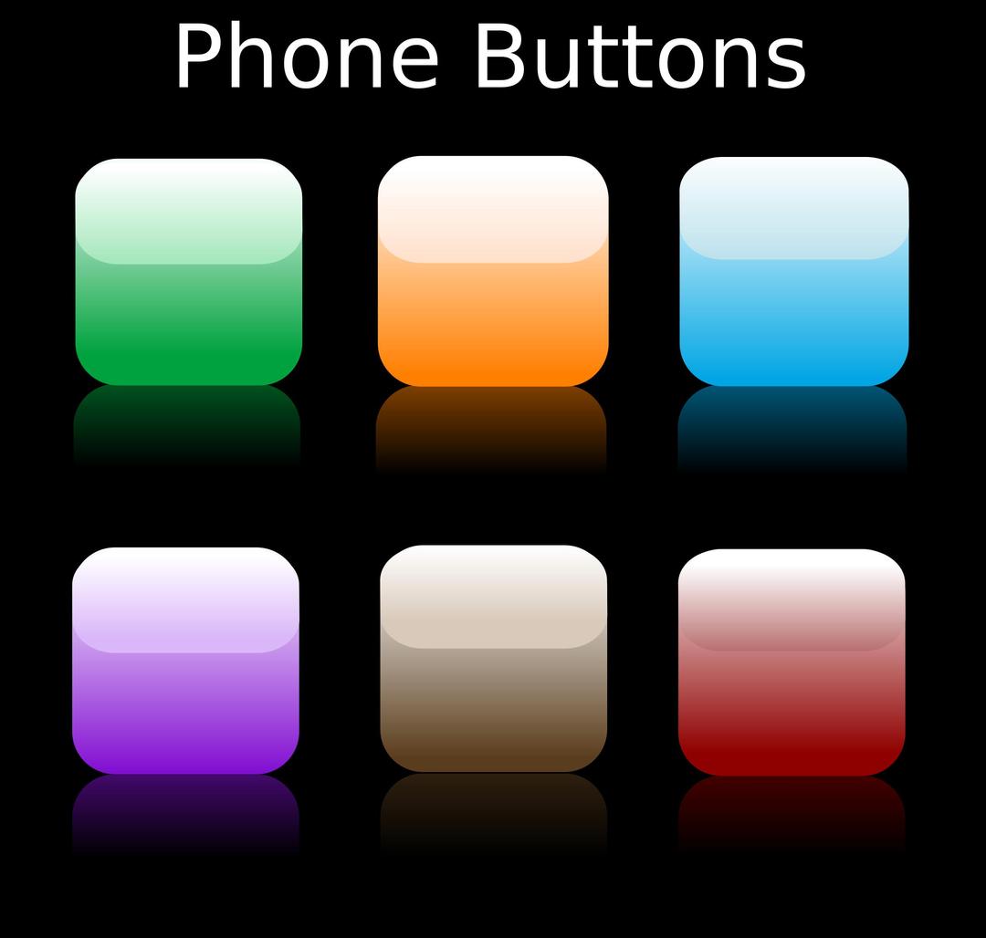 Phone Buttons png transparent