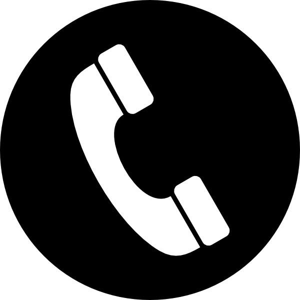 Phone Icon In A Circle png transparent