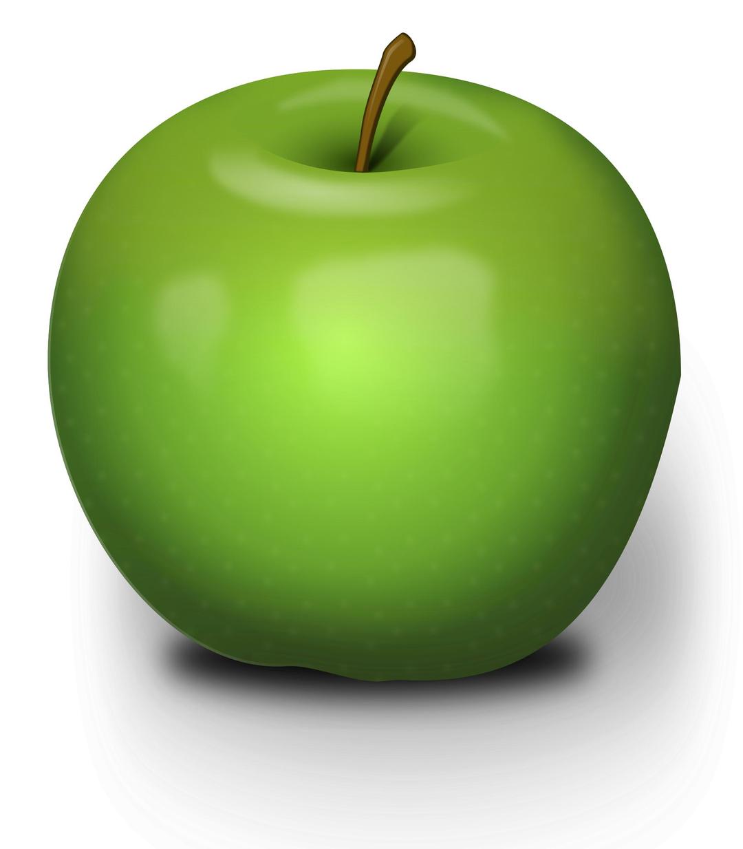 Photorealistic Green Apple png transparent