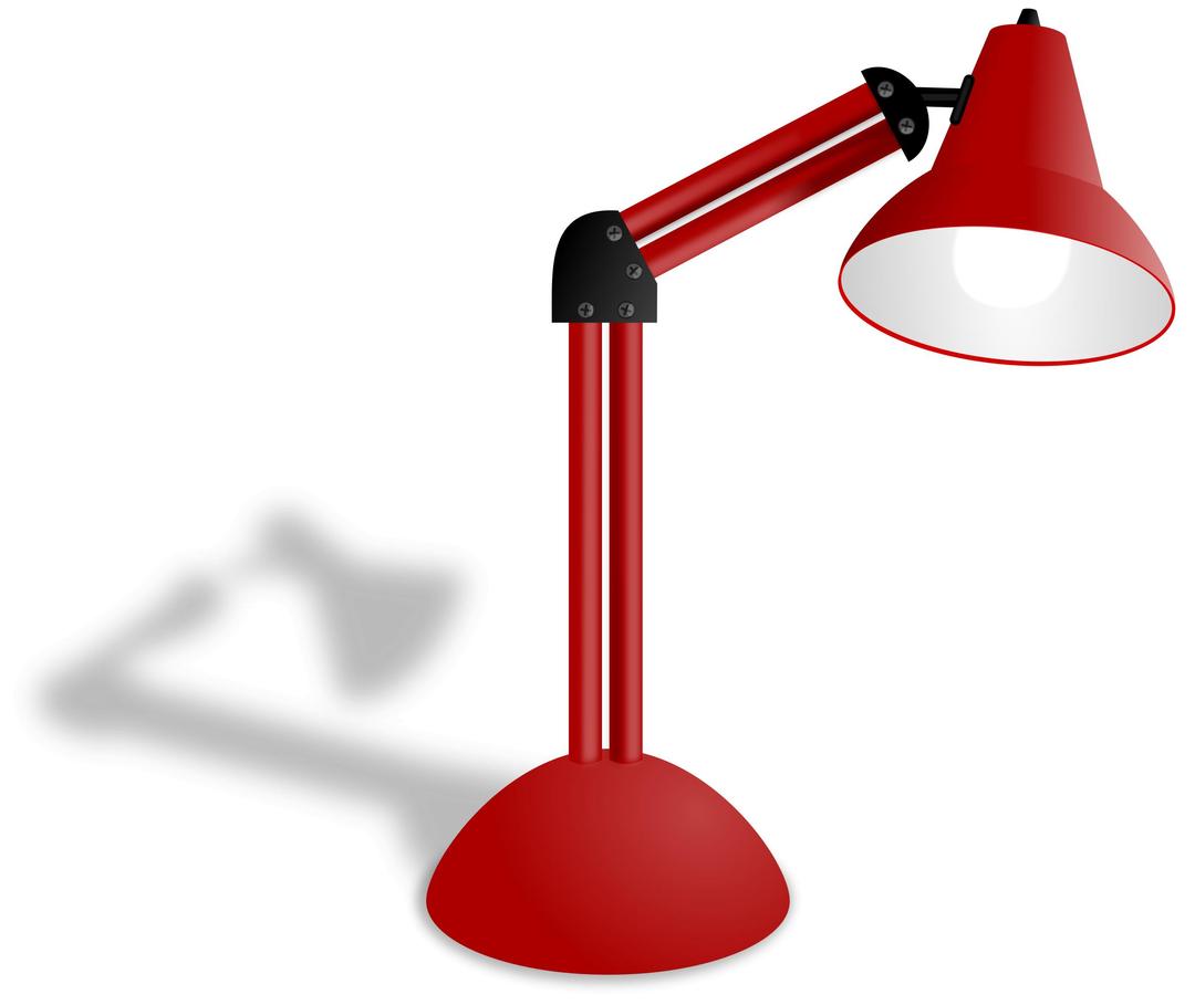 Photorealistic Red Lamp png transparent