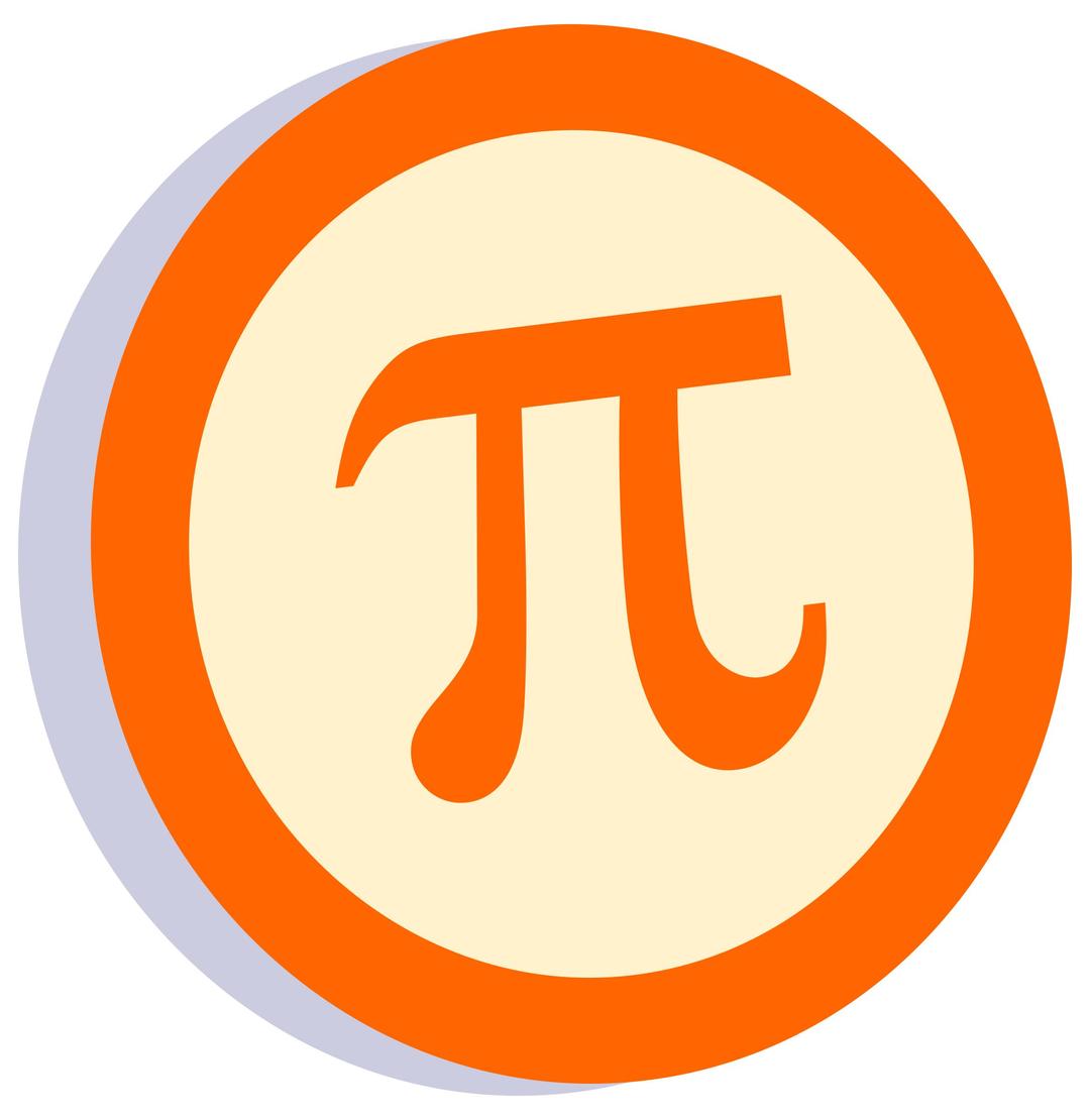 Pi Symbol in a Circle png transparent