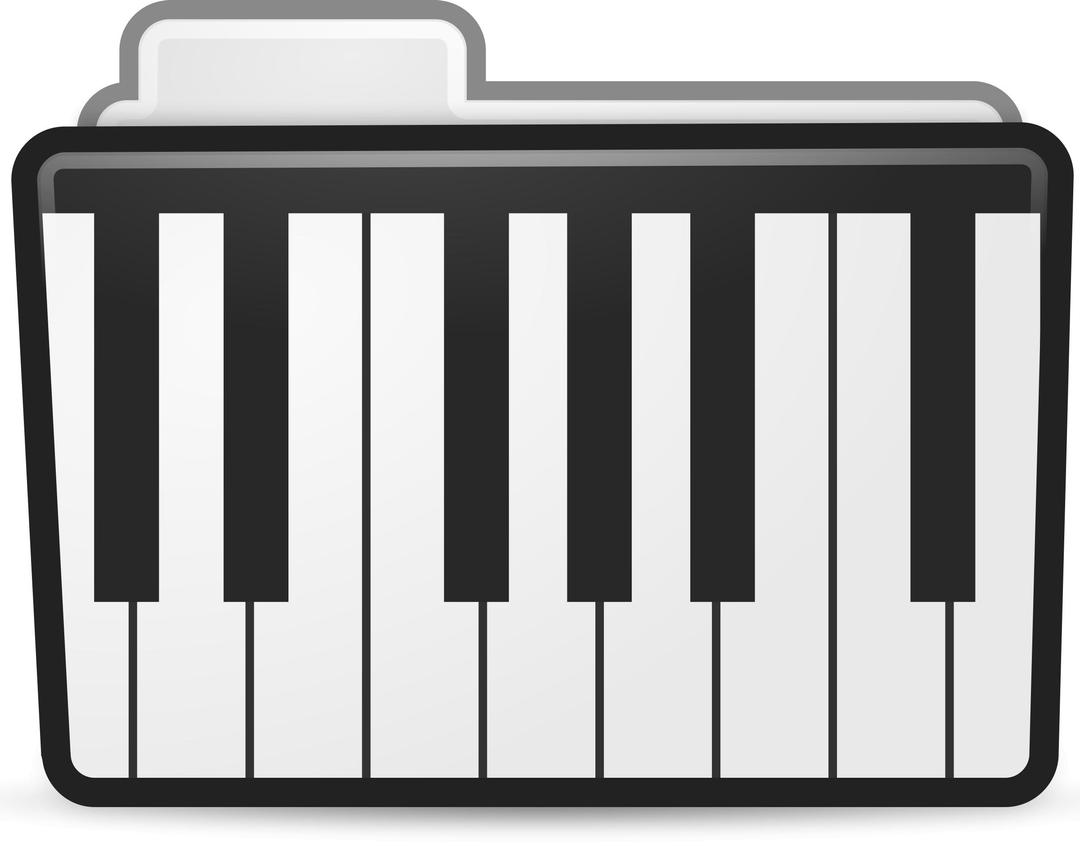 Piano Folder Icon png transparent