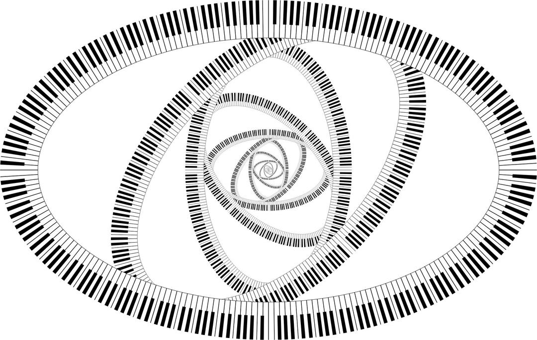 Piano Keys Ellipse Vortex png transparent