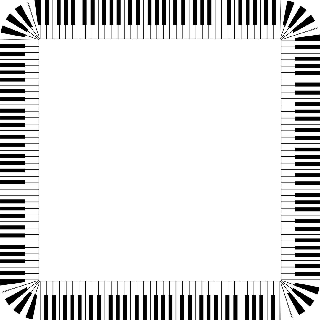 Piano Keys Rounded Square png transparent