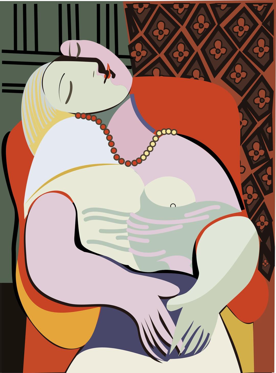 Picasso style png transparent