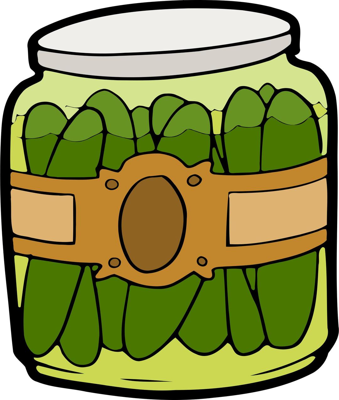 Pickles in a Jar png transparent