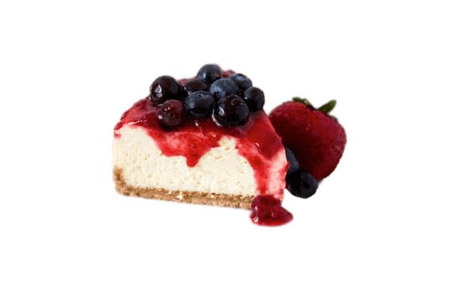 Piece Of Cheesecake With Berries png transparent