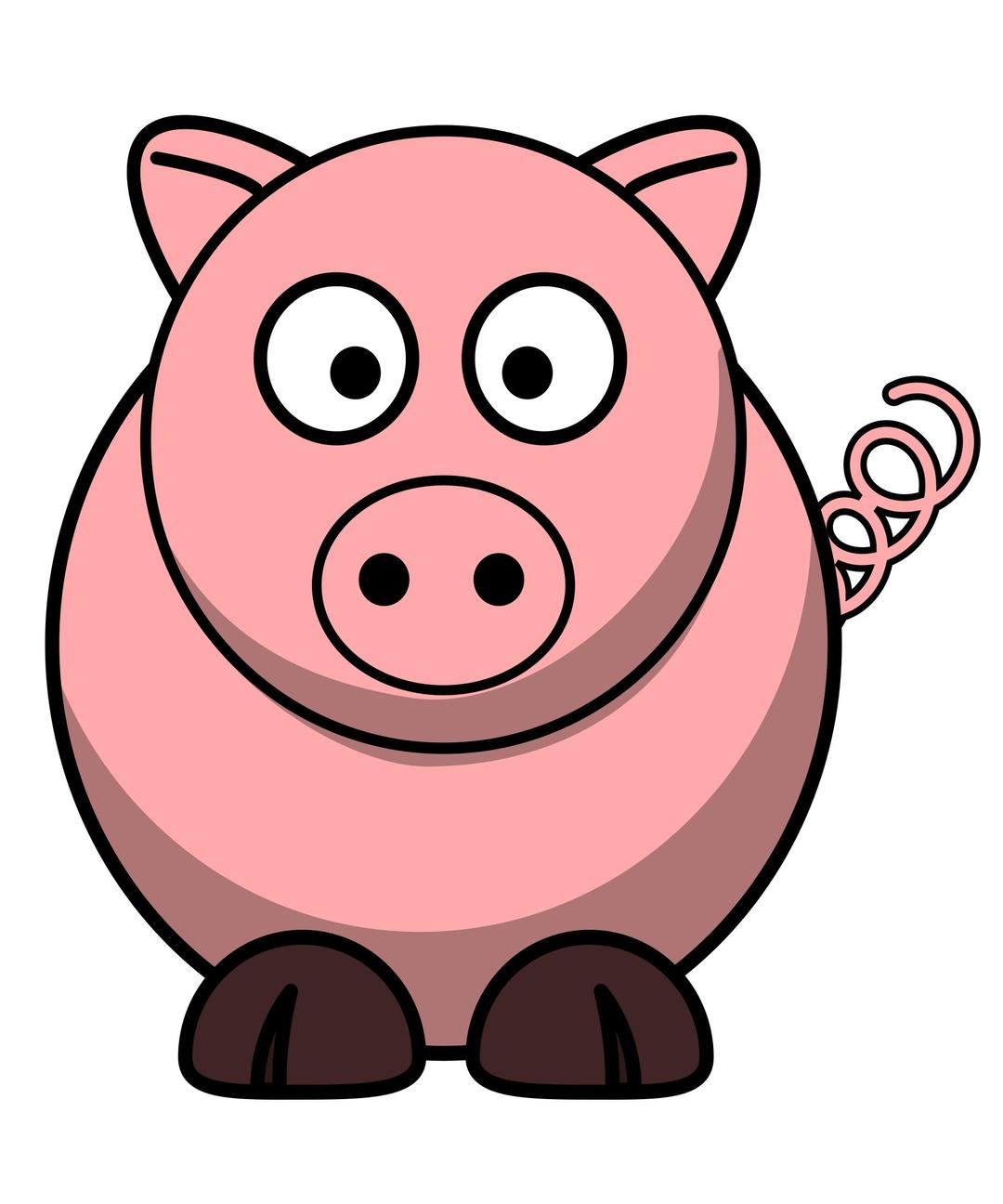Pig RoundCartoon png transparent