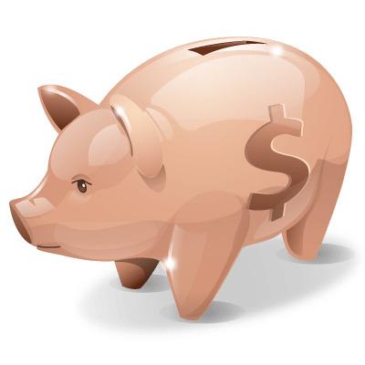 Piggy Bank Dollar png transparent