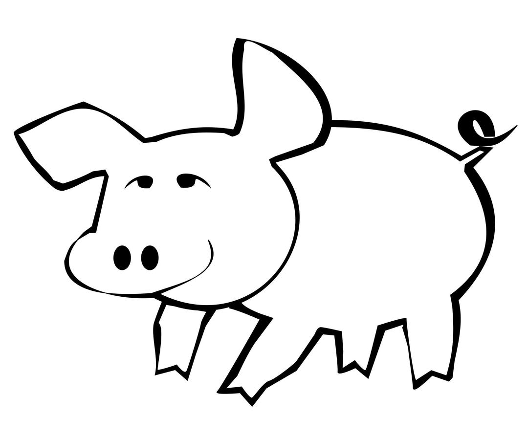 Pig-outline png transparent