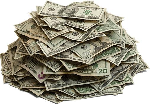 Pile Of Cash Money png transparent