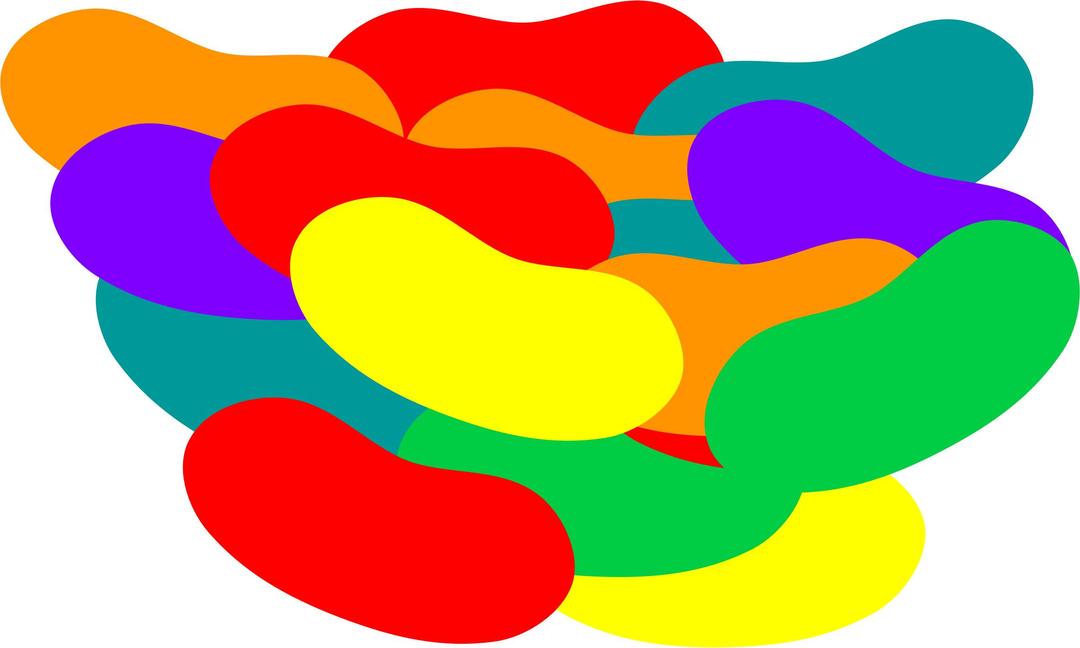 Pile of Jelly Beans png transparent
