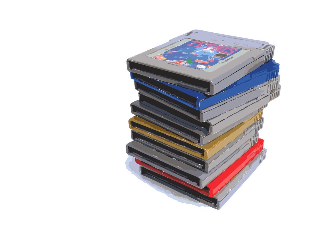 Pile Of Nintendo Game Boy Games png transparent