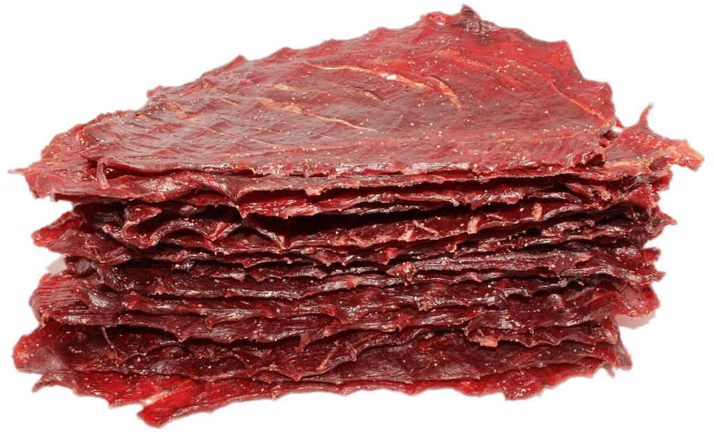 Piled Up Slices Of Beef Jerky png transparent