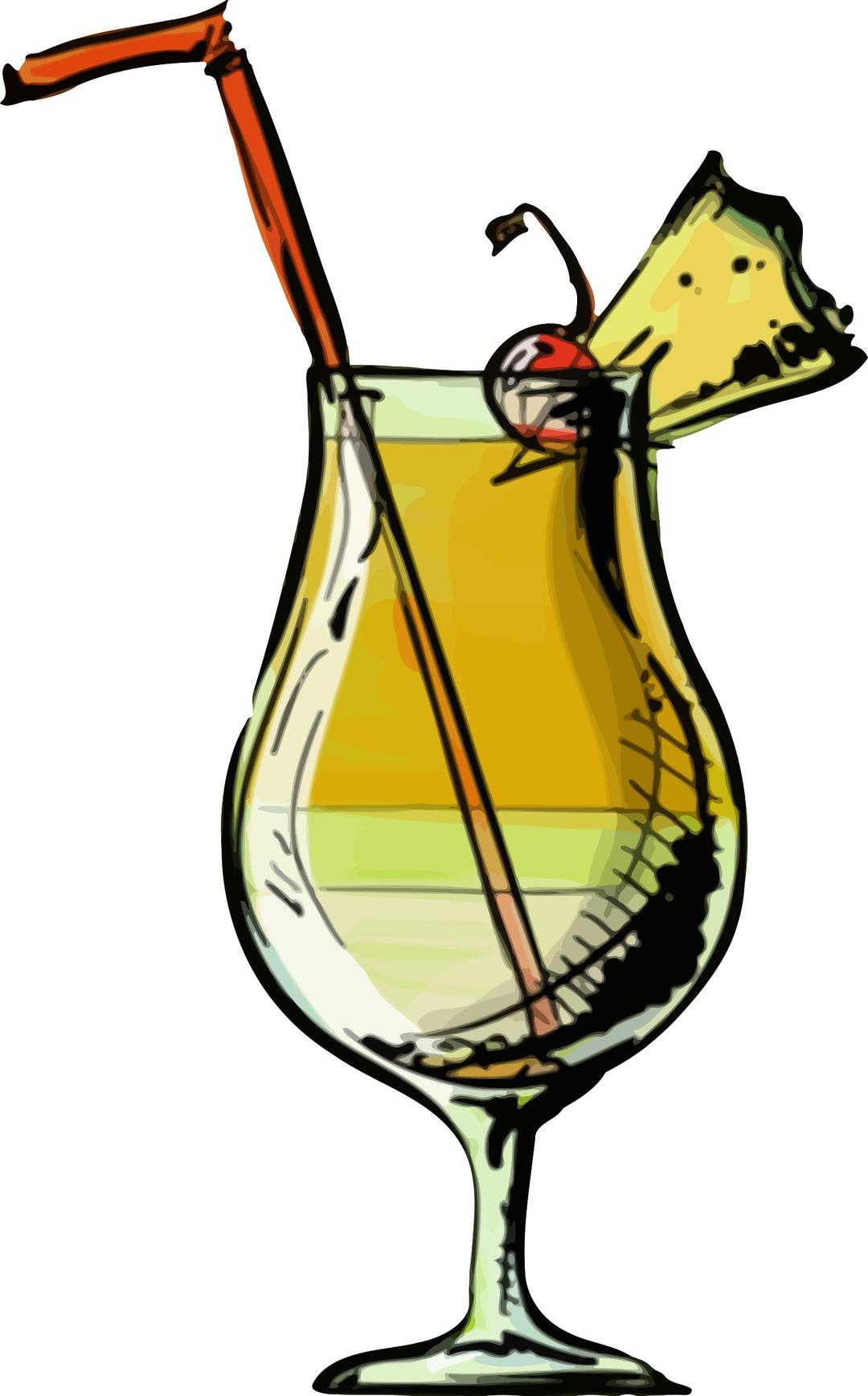 Pina colada cocktail png transparent