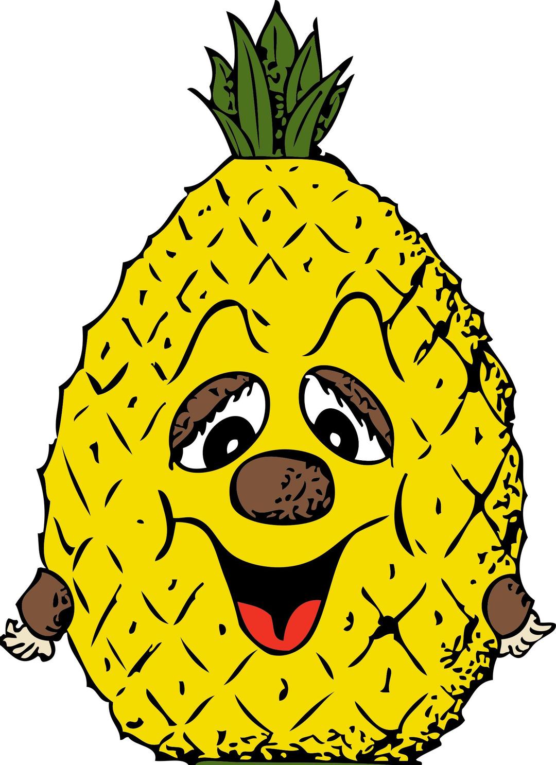 pineapple head png transparent