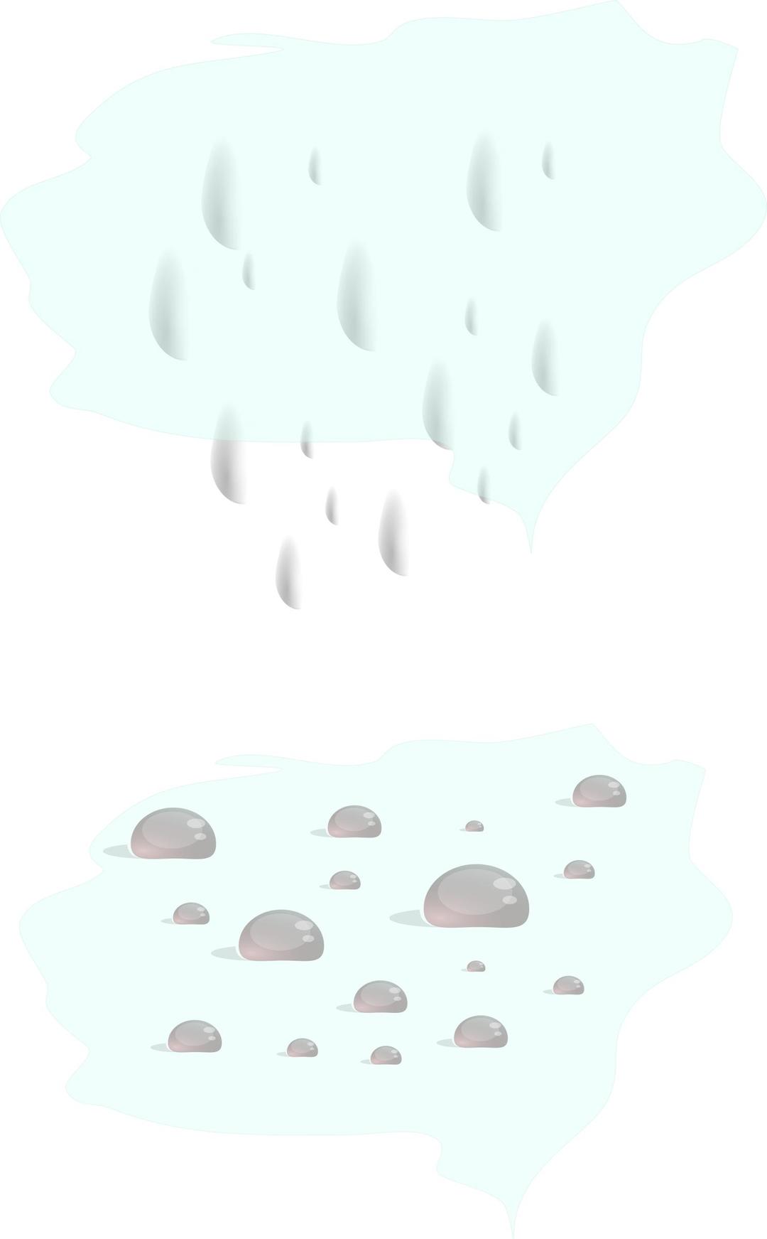 pingos e gotas de chuva png transparent