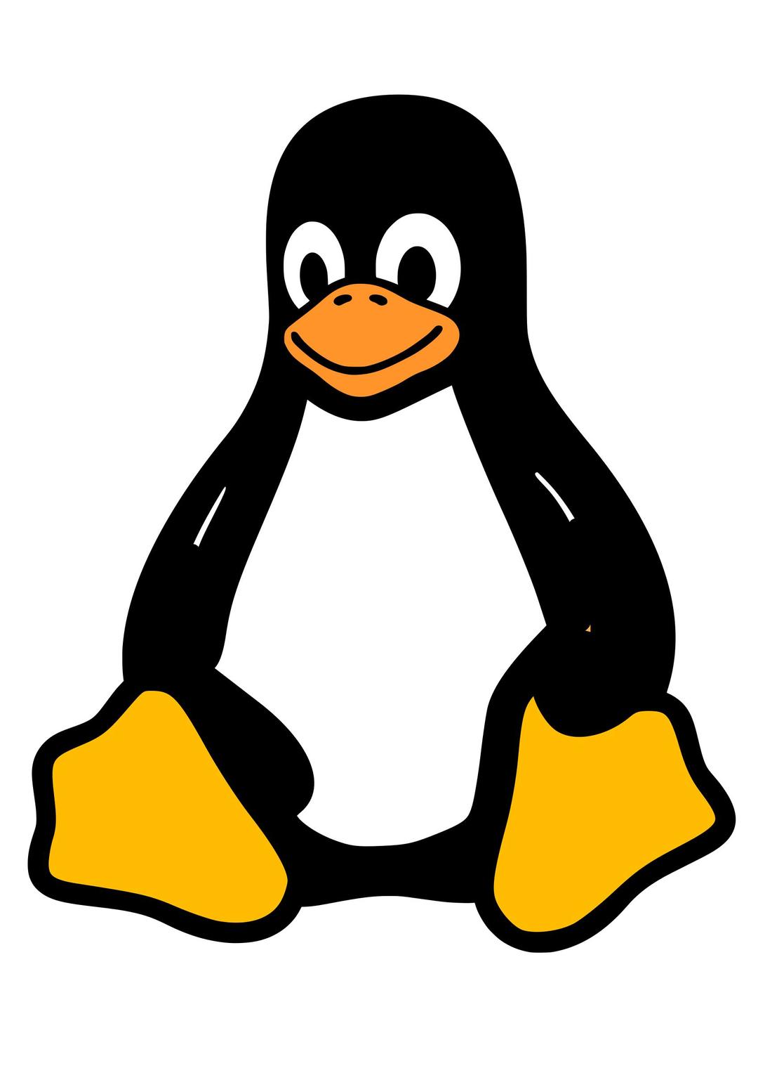 Pinguino Linux png transparent