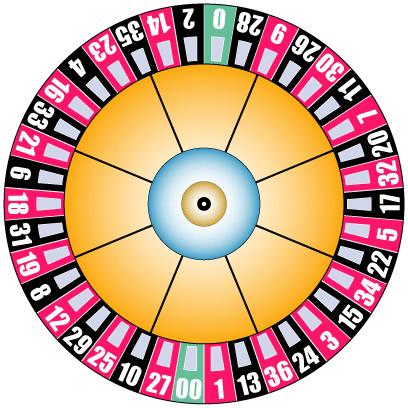 Pink and Black Roulette Wheel png transparent